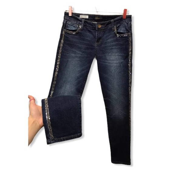 Kut From The Kloth | Jeweled Adele Slouchy BF Jean - Picture 1 of 9